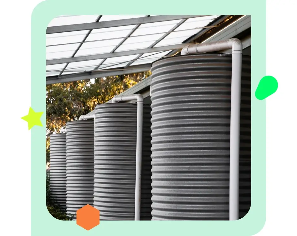 Municipal backup water tanks